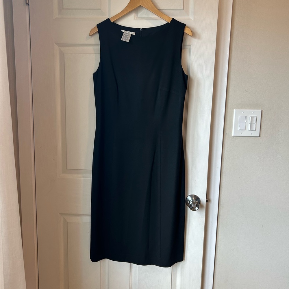 Nine West Black Sleeveless Sheath Dress
